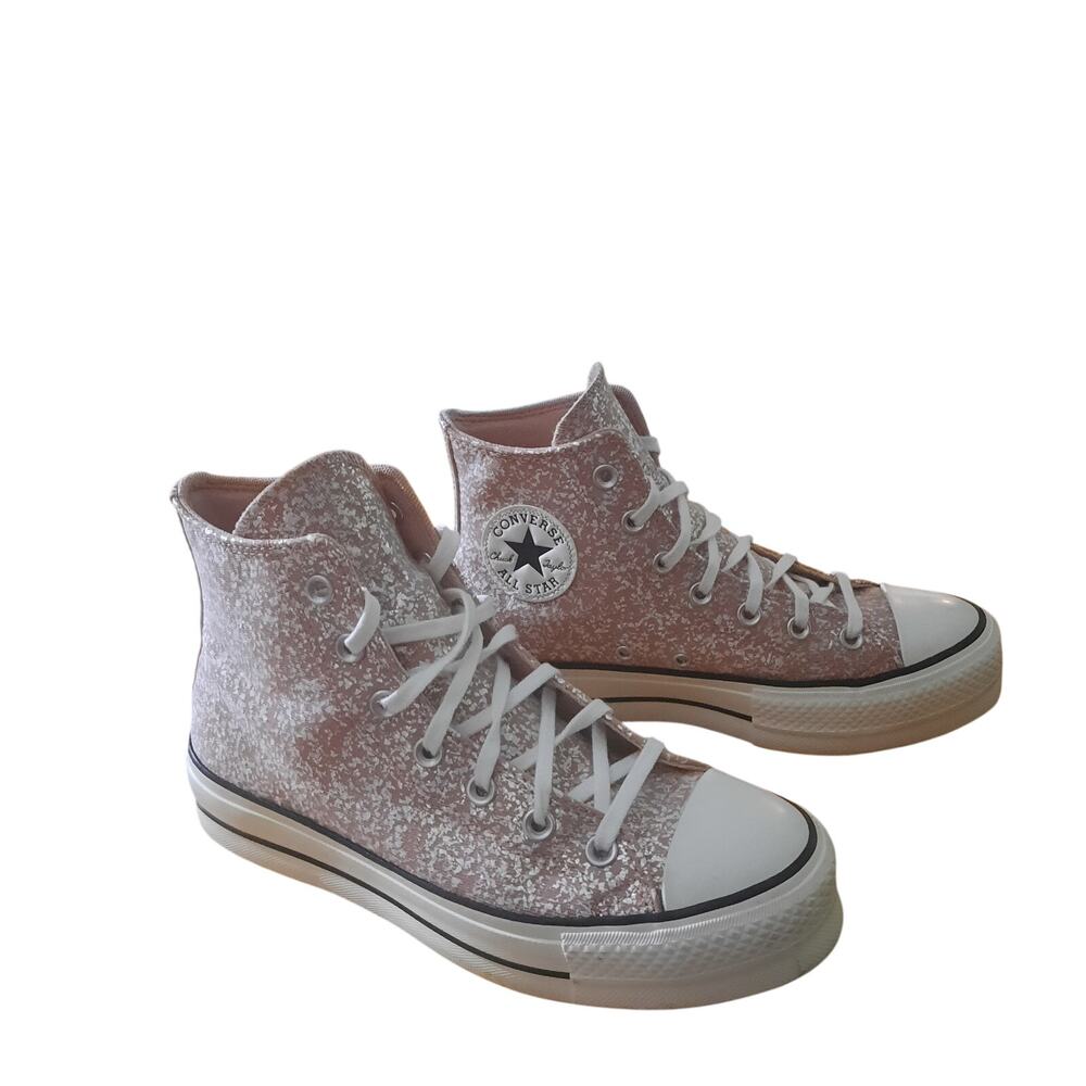 Converse All Star Lift Womens Shinefetti Platform High Top Pink Sneakers Size 8